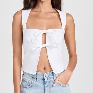 Reformation Azalea Top in White